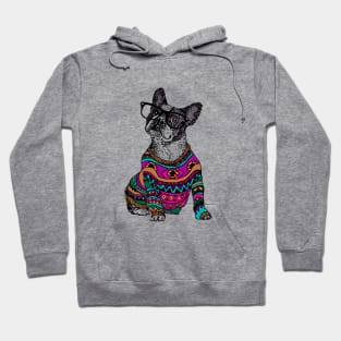 hipster frenchie Hoodie